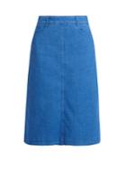 Stella Mccartney High-rise Denim Midi Skirt