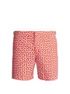 Matchesfashion.com Orlebar Brown - Bulldog Frecce Print Swim Shorts - Mens - Orange