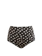 Matchesfashion.com Dodo Bar Or - Jenna High Rise Bikini Briefs - Womens - Black Print