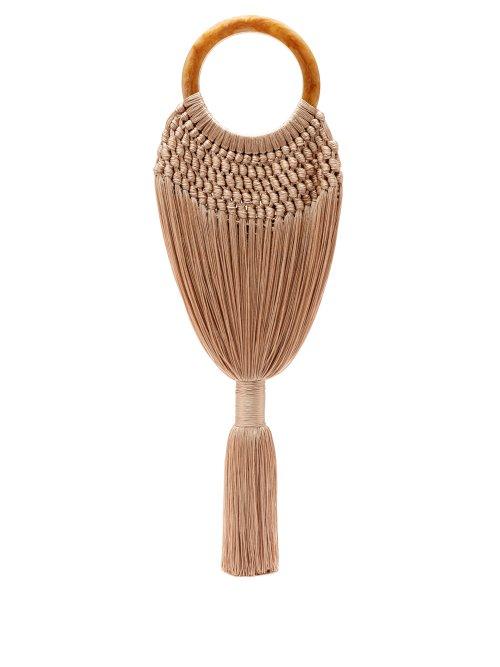Matchesfashion.com Cult Gaia - Angelou Tasselled Bag - Womens - Light Pink