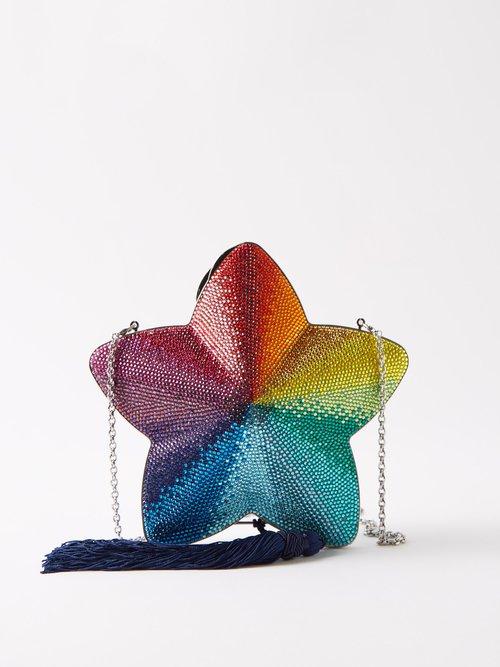 Judith Leiber - Star Crystal-embellished Clutch Bag - Womens - Multi