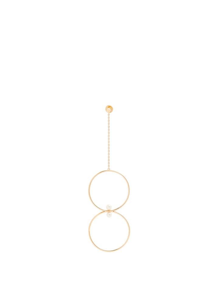 Anissa Kermiche Rondeur Perlee Double Chain Earring