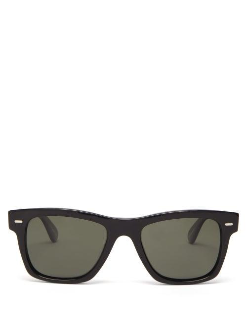 Matchesfashion.com Oliver Peoples - Square Acetate Sunglasses - Mens - Black