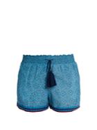 Talitha Printed Cotton And Silk-blend Shorts