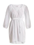 Matchesfashion.com Loup Charmant - Peasant Cotton Tunic Dress - Womens - White