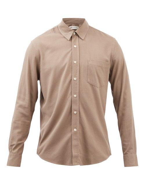 Our Legacy - Raw Silk Shirt - Mens - Brown