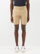 Paul Smith - Flat-front Cotton-twill Shorts - Mens - Beige