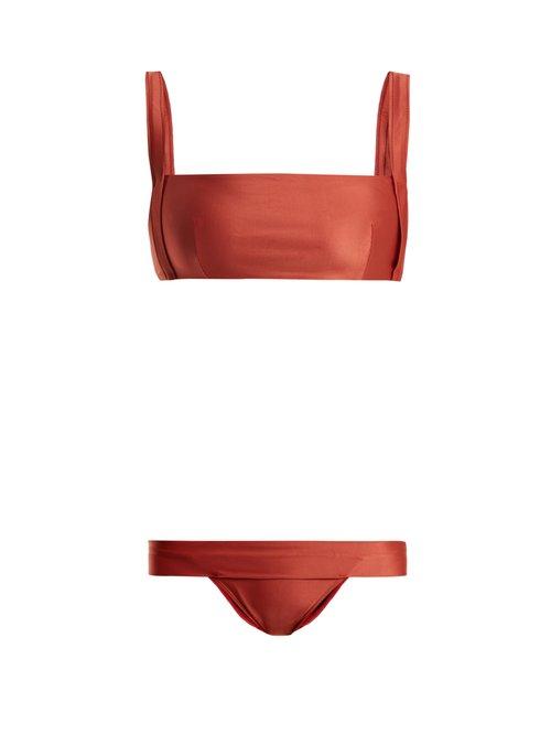 Matchesfashion.com Haight - Beca Square Neck Bikini - Womens - Tan