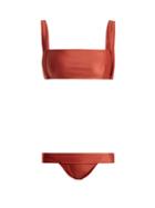 Matchesfashion.com Haight - Beca Square Neck Bikini - Womens - Tan