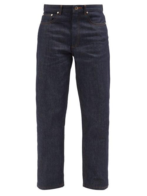 A.p.c. - X Suzanne Koller Harbour Straight-leg Jeans - Womens - Dark Blue