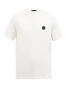 Matchesfashion.com Moncler - Logo-patch Cotton T-shirt - Mens - Black