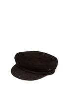 Matchesfashion.com Maison Michel - New Abby Suede Sailor Cap - Womens - Black
