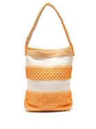 Matchesfashion.com Antonello Tedde - Bultei Cotton Shoulder Bag - Womens - Yellow White