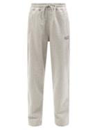 Ladies Rtw Ganni - Software Recycled Cotton-blend Track Pants - Womens - Grey