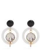 Marni Crystal-embellished Hoop Drop Earrings