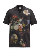 Matchesfashion.com Ksubi - Still Life-print Twill Shirt - Mens - Black