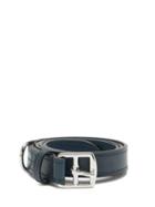 Matchesfashion.com Anderson's - Topstitched Leather Belt - Mens - Navy