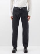 Stefan Cooke - Corded-monogram Straight-leg Jeans - Mens - Black