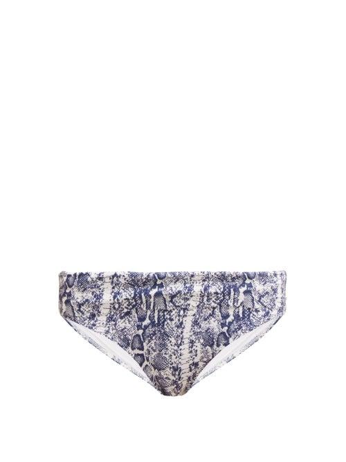 Matchesfashion.com Heidi Klein - Kenya Python-print Bikini Briefs - Womens - Python