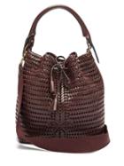Matchesfashion.com Anya Hindmarch - The Neeson Whipstitched Leather Bucket Bag - Womens - Burgundy