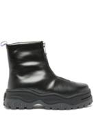 Matchesfashion.com Eytys - Raven Platform Sole Leather Ankle Boots - Womens - Black