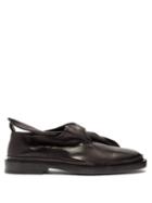 Matchesfashion.com Jil Sander - Knot Front Leather Loafers - Womens - Black