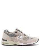New Balance - Made In Uk 991 Suede And Mesh Trainers - Womens - Grey Multi