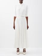 Gabriela Hearst - Jeanne Belted Piqu Maxi Dress - Womens - Ivory