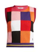 Matchesfashion.com Msgm - Multicoloured Patchwork Knit Sweater - Womens - Multi