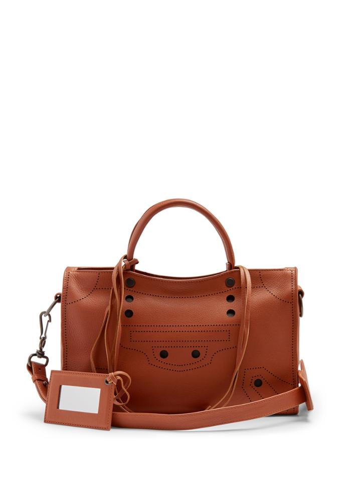 Balenciaga Blackout City Small Leather Cross-body Bag