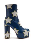 Vetements Star-appliqu Block-heel Leather Boot