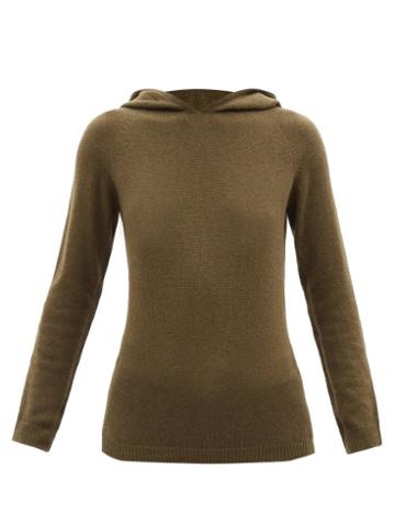 Johnstons Of Elgin - Cashmere Hooded Sweatshirt - Womens - Khaki