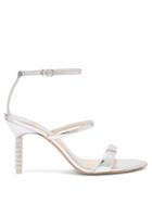 Matchesfashion.com Sophia Webster - Rosalind Crystal Embellished Leather Sandals - Womens - Silver