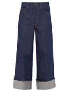 Matchesfashion.com King & Tuckfield - Graham Wide Leg Jeans - Mens - Indigo