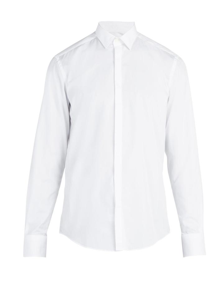 Lanvin Single-cuff Cotton Poplin Shirt