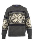 Junya Watanabe Snow-pattern Wool-blend Sweater