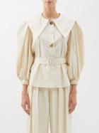 Rejina Pyo - Cellina Balloon-sleeve Organic-cotton Blouse - Womens - Off White