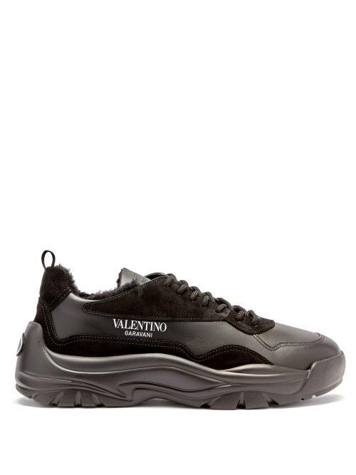 Matchesfashion.com Valentino Garavani - Gumboy Leather Trainers - Mens - Black