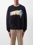 Gucci - Souvenir From Los Angeles Cotton-jersey Sweatshirt - Mens - Black Multi