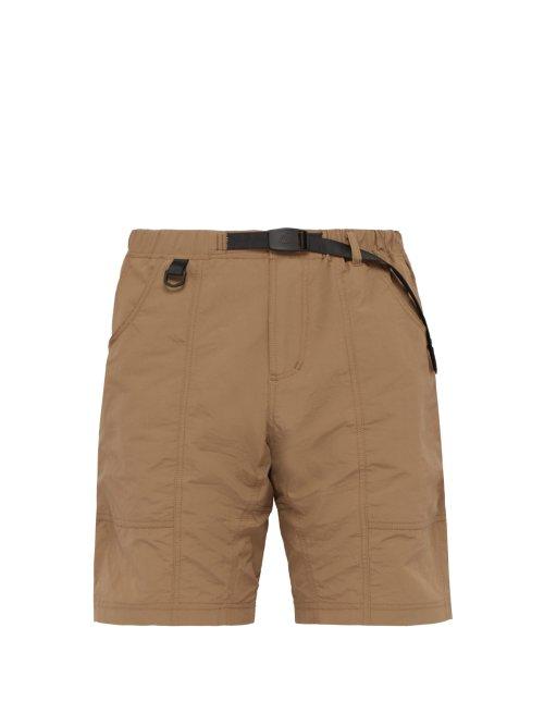 Matchesfashion.com Gramicci - Belted Technical Shorts - Mens - Brown