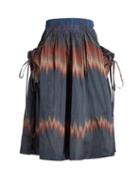 Matchesfashion.com Brock Collection - Stella Drawstring Pocket Skirt - Womens - Navy Multi