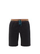 Matchesfashion.com Paul Smith - Artist-stripe Cotton-jersey Pyjama Shorts - Mens - Black