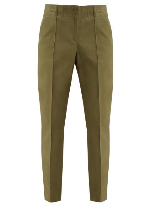 Matchesfashion.com A.p.c. - Augusta Straight Leg Cotton Trousers - Womens - Khaki