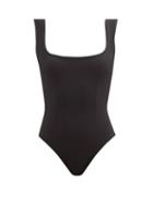 Haight - Brigitte Square-neck Swimsuit - Womens - Black