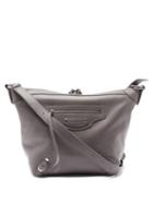 Balenciaga - Neo Classic Hobo Leather Shoulder Bag - Womens - Grey