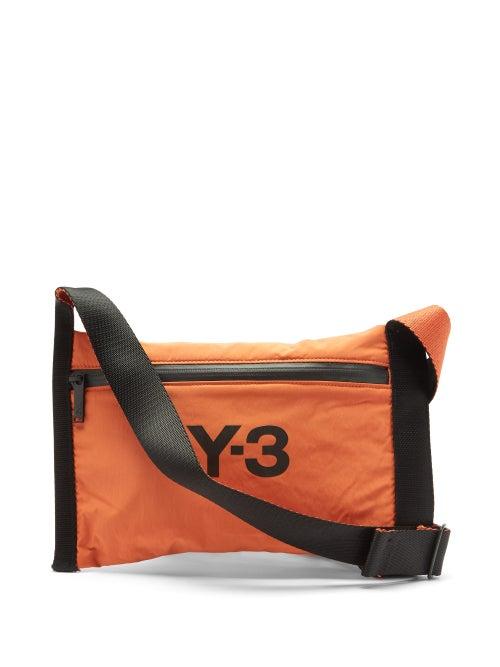 Matchesfashion.com Y-3 - Logo-print Shell Cross-body Bag - Mens - Black