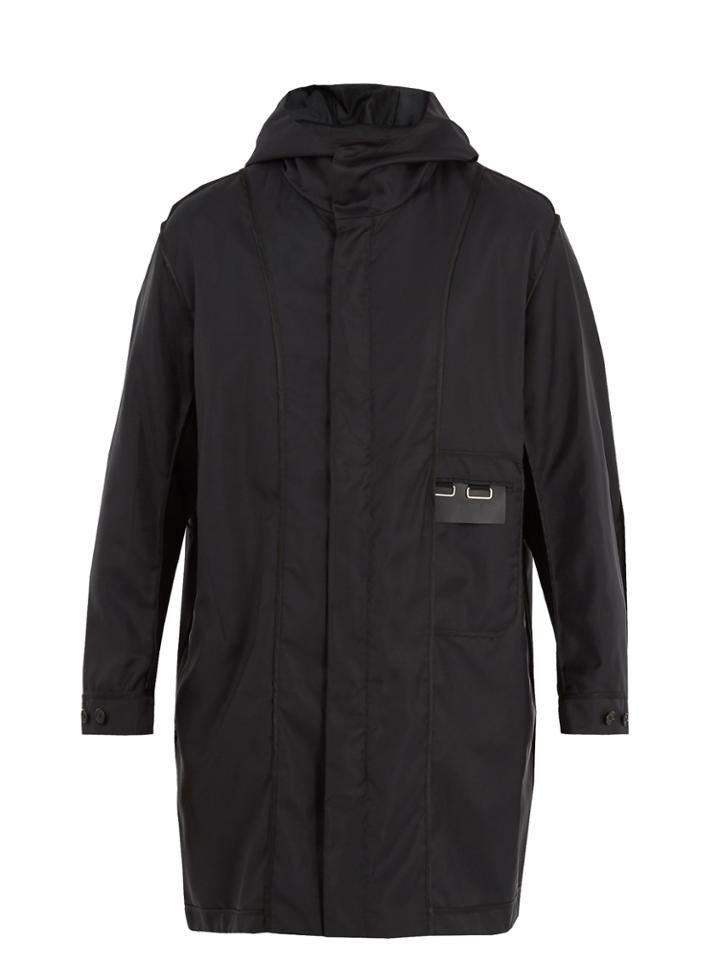 Oamc Reverse Exposed-seam Hooded Twill Parka