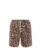 Matchesfashion.com Nanushka - Doxxi Leopard-print Cotton Shorts - Mens - Multi
