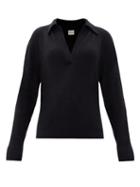 Matchesfashion.com Khaite - Jo V-neck Knitted Cashmere-blend Sweater - Womens - Black