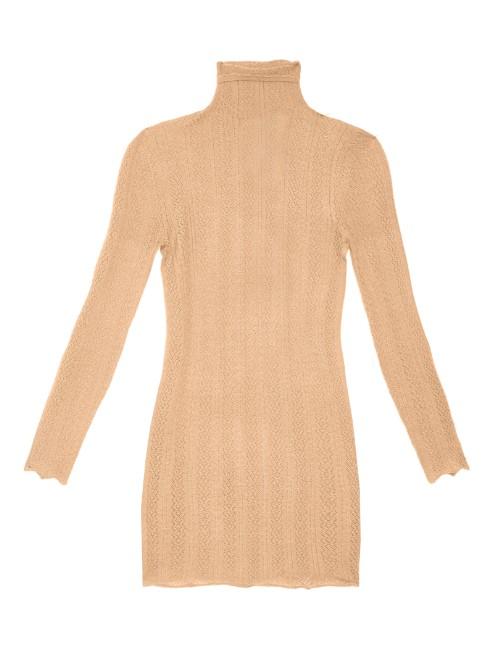 Gucci Lace-effect Cashmere And Silk-blend Sweater